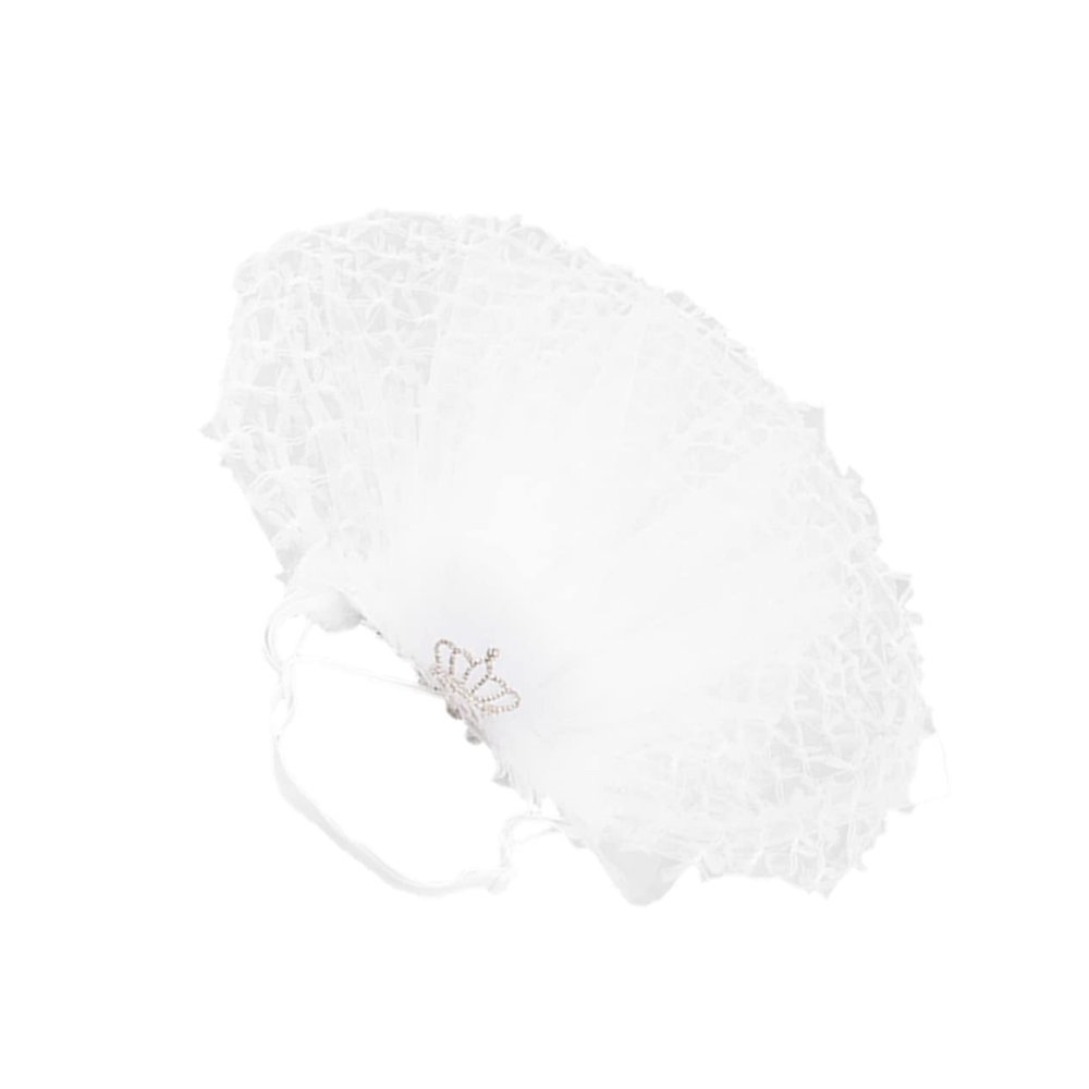 COLLBATH Pet Cat Bridal Headpiece with Crown Pattern Veil
