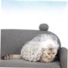 COLLBATH Pet Cat Bridal Headpiece with Crown Pattern Veil view 2