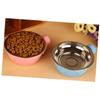 INOOMP Stainless Steel Hanging Pet Bowl for Food and Water view 2