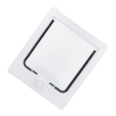 Magnetic Pet Door with Automatic Closure, White, ABS/PC