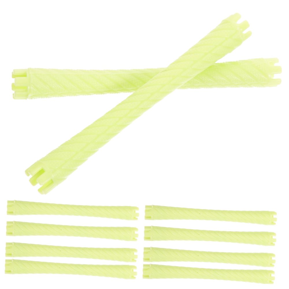 MAGICLULU 10-Piece Flexible Plastic Perm Rods for Short and Long Hair
