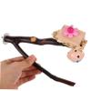 BESPORTBLE Natural Wood Bird Stand and Toy Platform for Parrots view 3