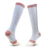 Compression Socks for Women and Men, Class 2, Zippered Nylon Knee-High Support Socks, Open Toe, for Varicose Veins and Flights view 1