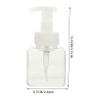 5-Pack 250 ml Refillable Plastic Pump Bottles for Shampoo view 2