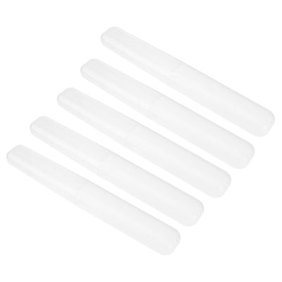 SOESFOUFU Portable Plastic Toothbrush Case for Travel and Camping, Random Color