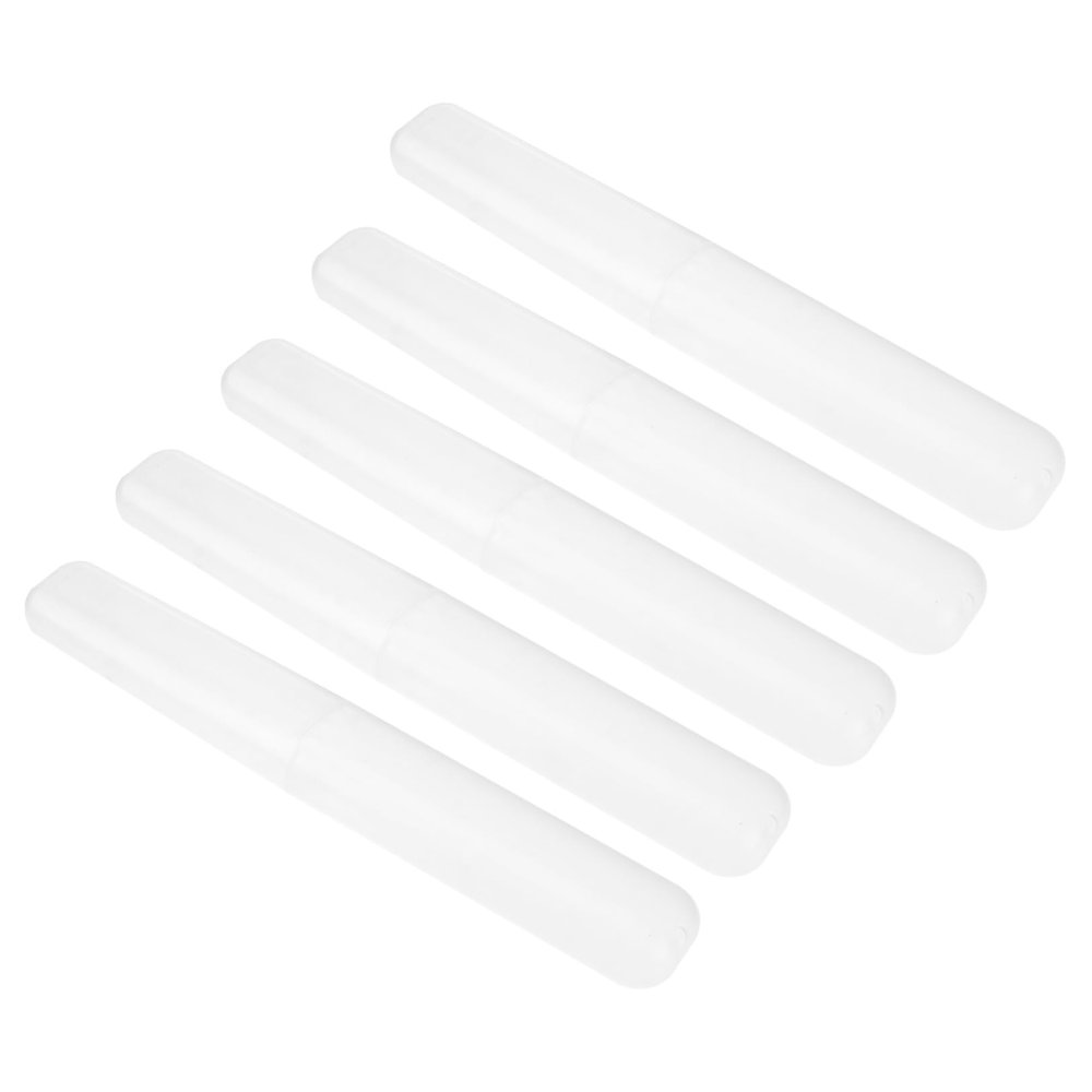 SOESFOUFU Portable Plastic Toothbrush Case for Travel and Camping, Random Color