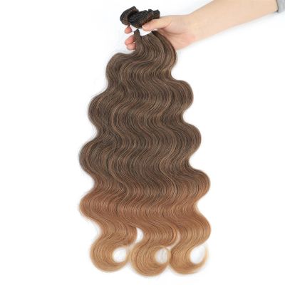 Human Hair Bundles, Body Wave Brazilian Hair Weave Extensions, T1B-30, 1 PC
