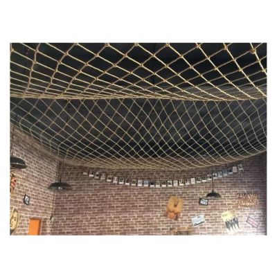 UHEKC 6 mm Jute Rope Safety Net, 10 cm Mesh, 3 x 10 m