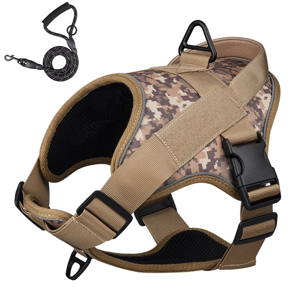 RUYICZB Tactical No-Pull Dog Harness Vest, Camo, XL