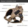 RUYICZB Tactical No-Pull Dog Harness Vest, Camo, XL view 3