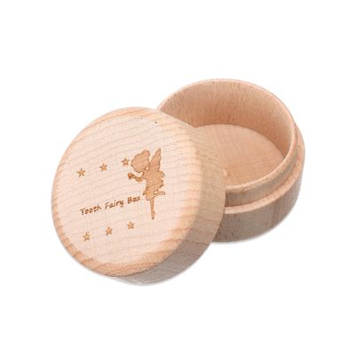 ZXCHOME Maple Wood Baby Tooth Keepsake Box, 1 Pc