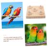 VANZACK 2-Piece Wooden Toy for Parrots, Nibbling, Training and Enrichment for Budgies and Other Pets view 2