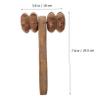 FOMIYES 2-Piece Hornbeam Massage Roller Set for Back and Legs view 2