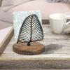 Multifunctional Iron and Wood Tissue Box Holder view 2