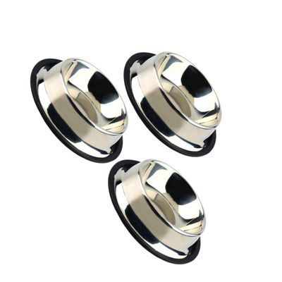 INOOMP 3-Piece Stainless Steel Dog Bowl Set with Non-Slip Base