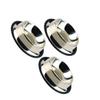 INOOMP 3-Piece Stainless Steel Dog Bowl Set with Non-Slip Base view 1