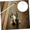 Yardwe 3-Piece Cat Teasing Rod, Lightweight Interactive Cat Toy with Bells view 2