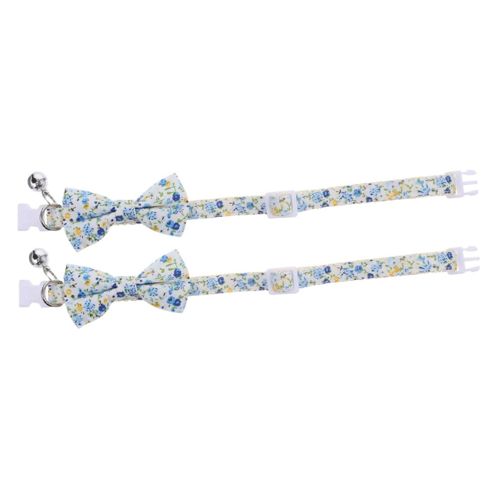 Toddmomy Adjustable Cat Collar with Bow and Bell