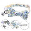 Toddmomy Adjustable Cat Collar with Bow and Bell view 2