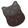 Supvox 2-Piece Thick Non-Slip PVC Cat Litter Mat view 1