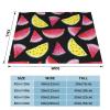 JIUJIUJIU Watermelon Pattern Flannel Throw Blanket view 4