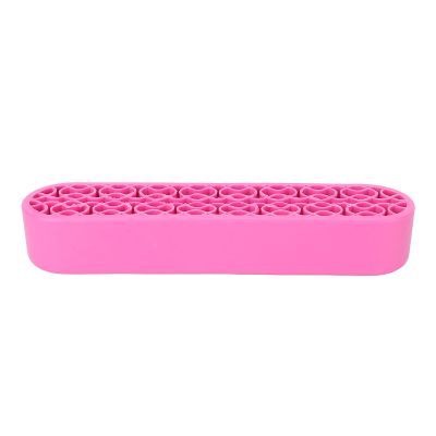 ANKROYU Silicone Makeup Brush Holder with Multiple Compartments