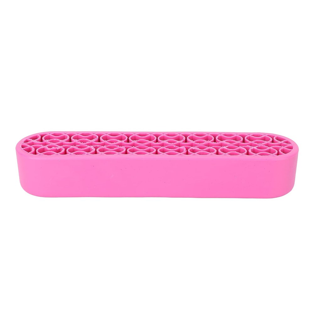 ANKROYU Silicone Makeup Brush Holder with Multiple Compartments