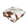 JIUJIUJIU Lightweight Flannel Blanket with Owl Feathers Pattern view 2