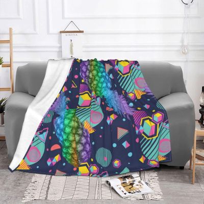 JIUJIUJIU Lightweight Pineapple Flannel Blanket