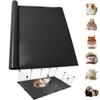 TCYPUHL Guinea Pig Cage Liner, 61 x 205 cm, 1 Piece, Waterproof Reusable Black Mat view 1