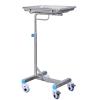 OHaGin Height-Adjustable Stainless Steel Mayo Stand with Removable Tray and Wheels view 1