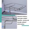 OHaGin Height-Adjustable Stainless Steel Mayo Stand with Removable Tray and Wheels view 3