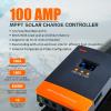 PowMr 100A MPPT Solar Charge Controller, 12/24/48V Auto view 2