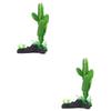 BESPORTBLE 2-Piece Artificial Cactus Aquarium Plants view 1