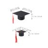 INOOMP 2-Pack Hamster Graduation Caps with Tassels, Decorative Graduation Hats for Small Pets, Comfortable Felt Hats for Graduation Parties and Special Occasions view 3