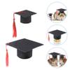 INOOMP 2-Pack Hamster Graduation Caps with Tassels, Decorative Graduation Hats for Small Pets, Comfortable Felt Hats for Graduation Parties and Special Occasions view 4