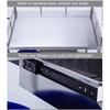 OHaGin Laboratory Cart, 2-Tier Stainless Steel Cart with 1 Drawer and Wheels, 60 x 40 x 88 cm view 3