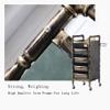 Retro Iron Salon Cart with 5 Drawers and Hair Dryer Holder view 4