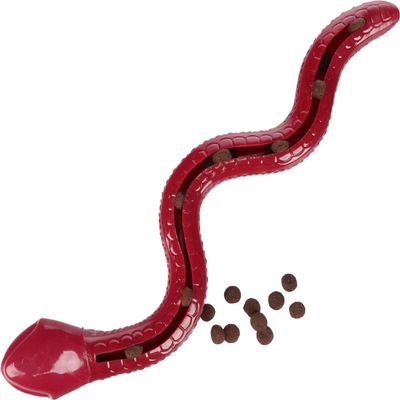 Flamingo Sneaky Snake Dog Toy - Bordeaux