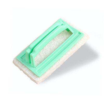 Kitchen Cleaning Sponge with Plastic Handle, Gentle for Kitchen and Bathroom