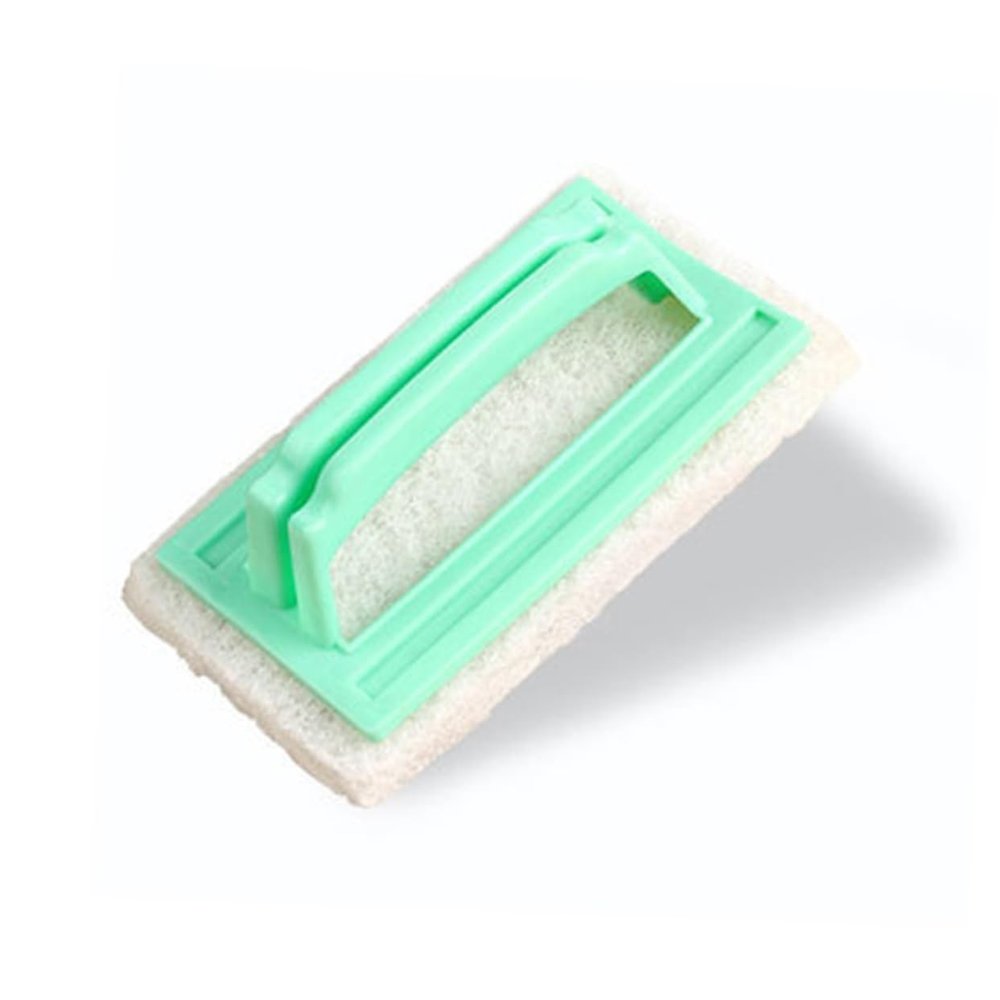 Kitchen Cleaning Sponge with Plastic Handle, Gentle for Kitchen and Bathroom