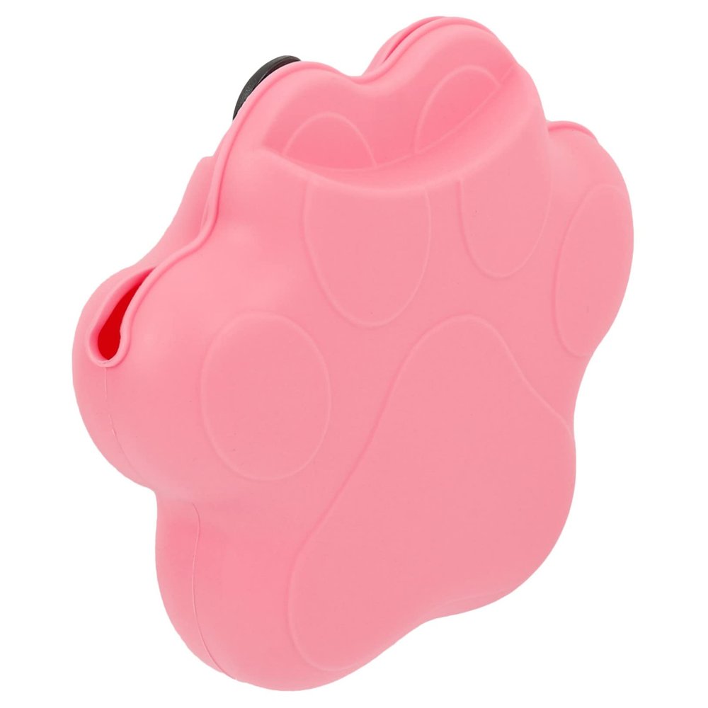Kisangel 2-Pack Silicone Paw-Shaped Dog Treat Bags, Pink