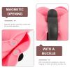 Kisangel 2-Pack Silicone Paw-Shaped Dog Treat Bags, Pink view 2