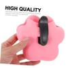 Kisangel 2-Pack Silicone Paw-Shaped Dog Treat Bags, Pink view 3