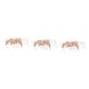 FRCOLOR 3-Piece Wedding Hair Comb Set with Crystal and Alloy Rhinestones view 1