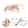 FRCOLOR 3-Piece Wedding Hair Comb Set with Crystal and Alloy Rhinestones view 2