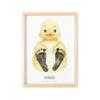 DEL M Unique Personalized Footprint Baby Duck Picture for Nursery Decor, Newborn Birth Gift (NO PAINT | DIN A3) view 1