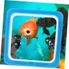 Kisangel 3 Sets of Aquarium Fish Feeding Rings, Wall-Mounted or Floating, 2 Pieces per Set view 3