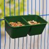 Hanging Cage Feeder Station with Hooks, 2-Cup Design view 4