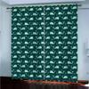 Opaque Cartoon Whale Curtains for Kids’ Rooms, 2-Pack, 95% Light-Blocking view 1
